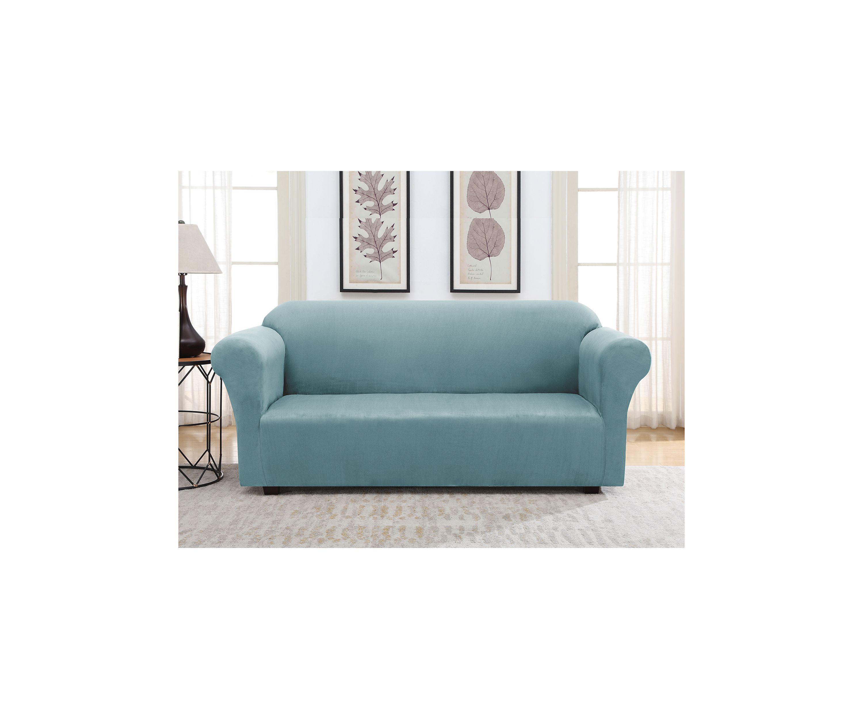 Faux Suede Slipcover for Sofa