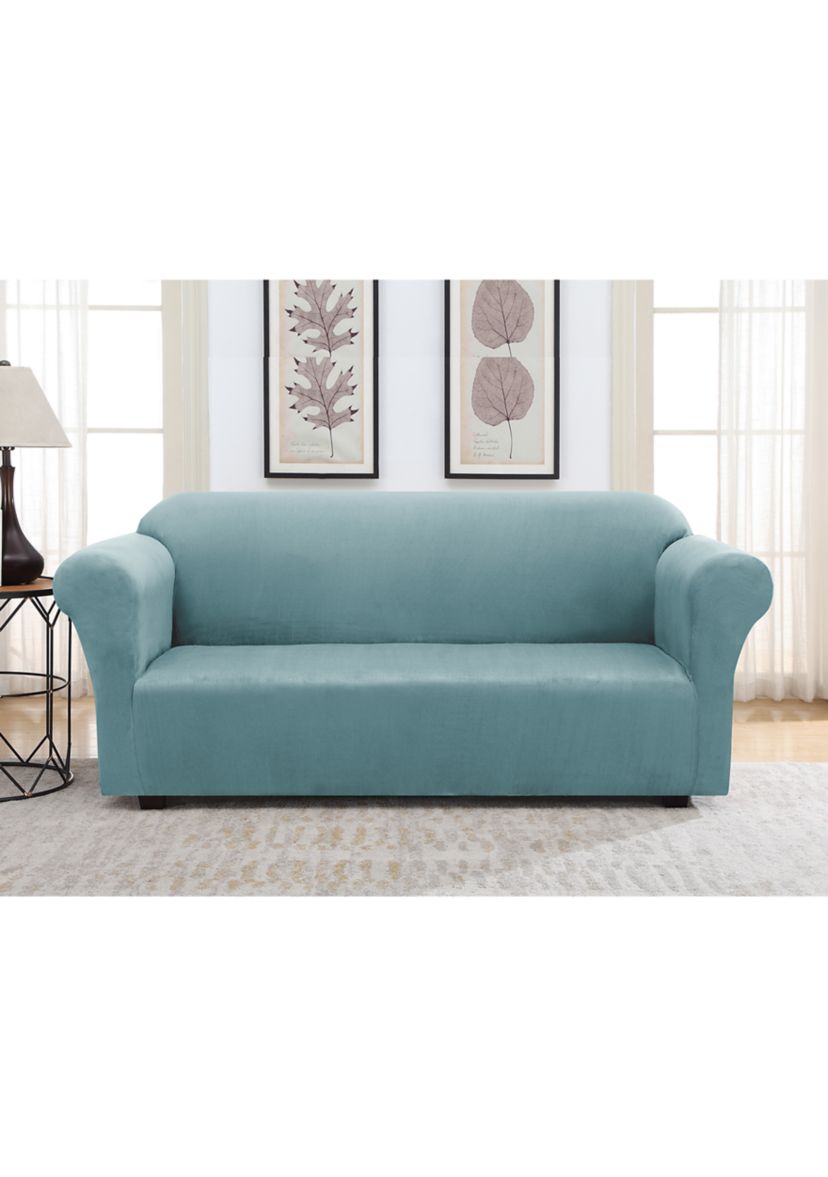Faux Suede Slipcover for Sofa