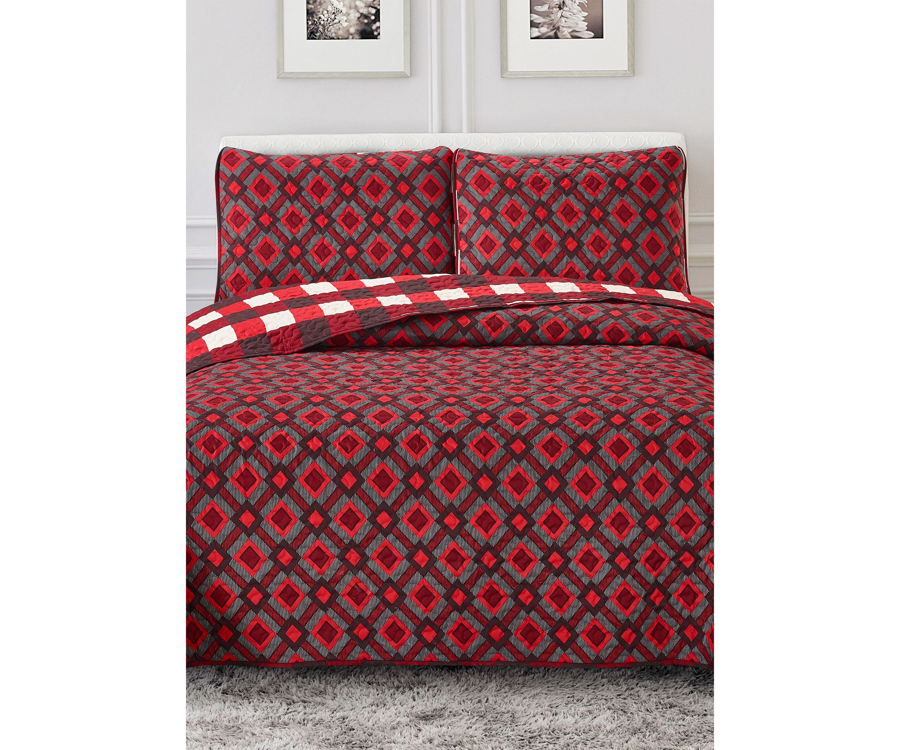 Cottage Plaid Quilt Set
