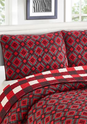 Cottage Plaid Quilt Set