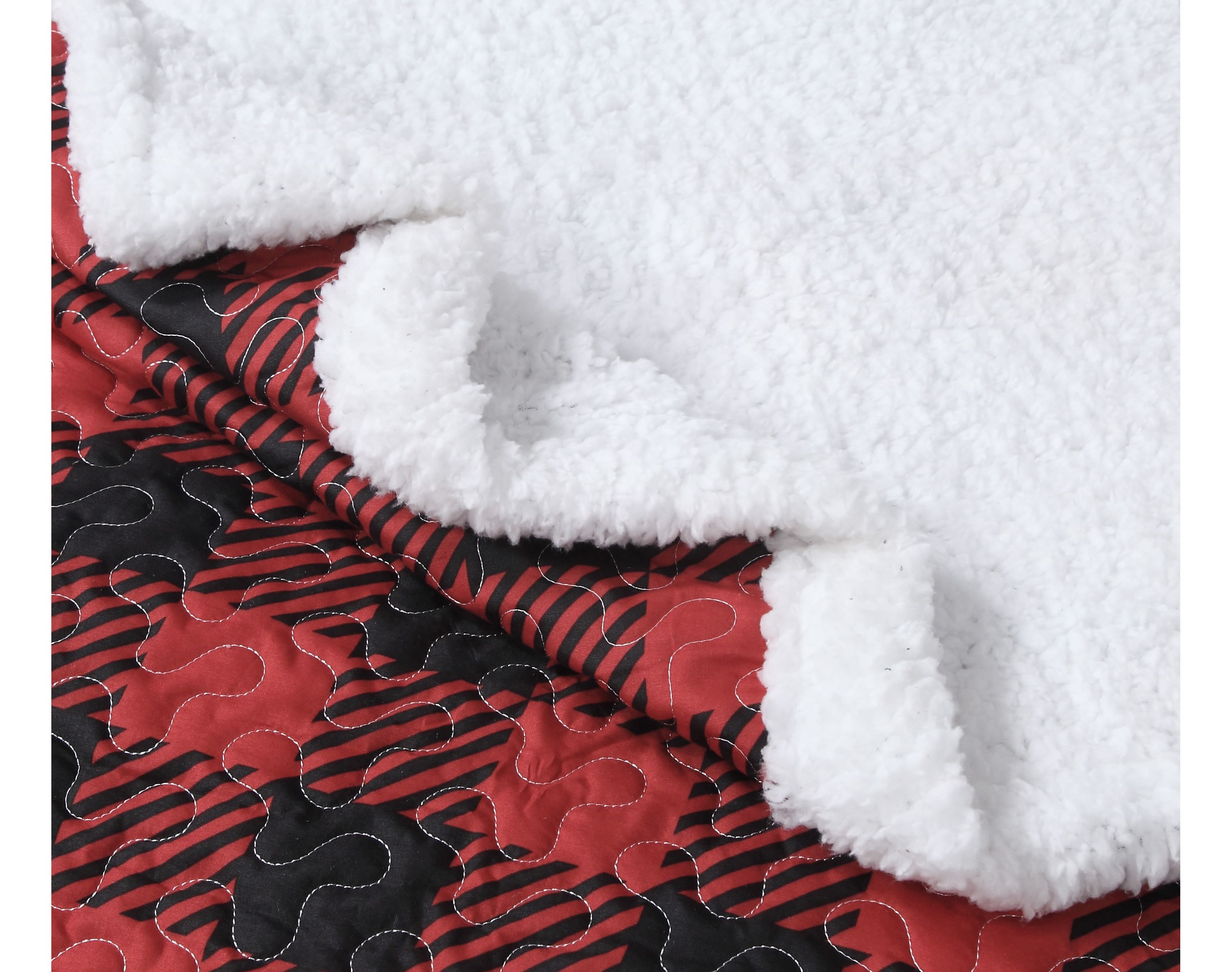Canyon Plaid Sherpa 3-piece Quilt Set