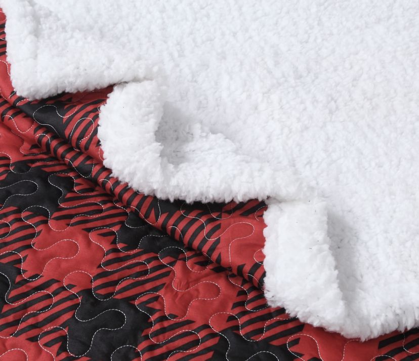 Canyon Plaid Sherpa 3-piece Quilt Set