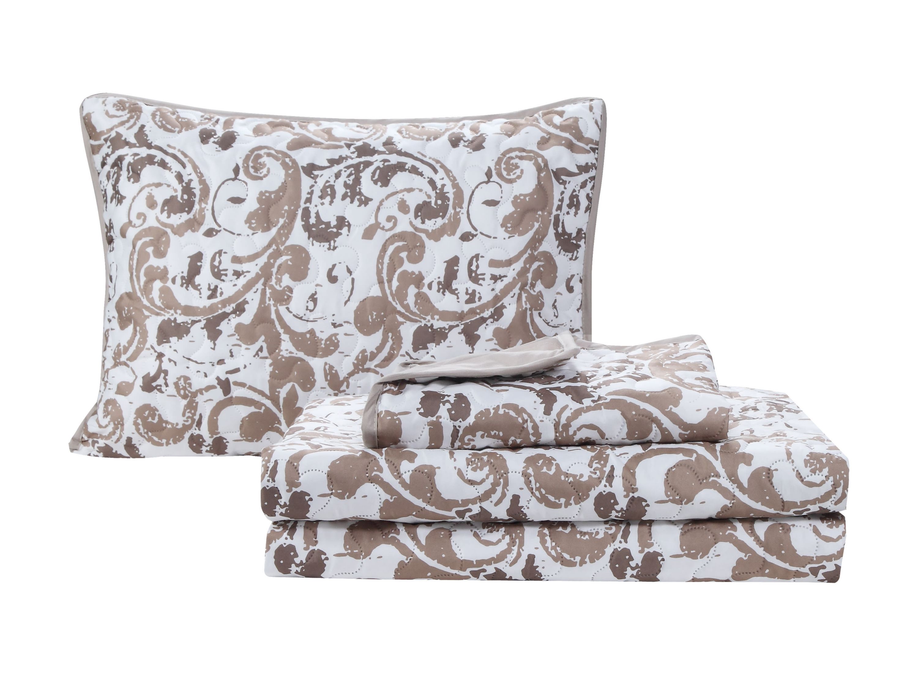 Scroll Reversible 3-piece Quilt Set