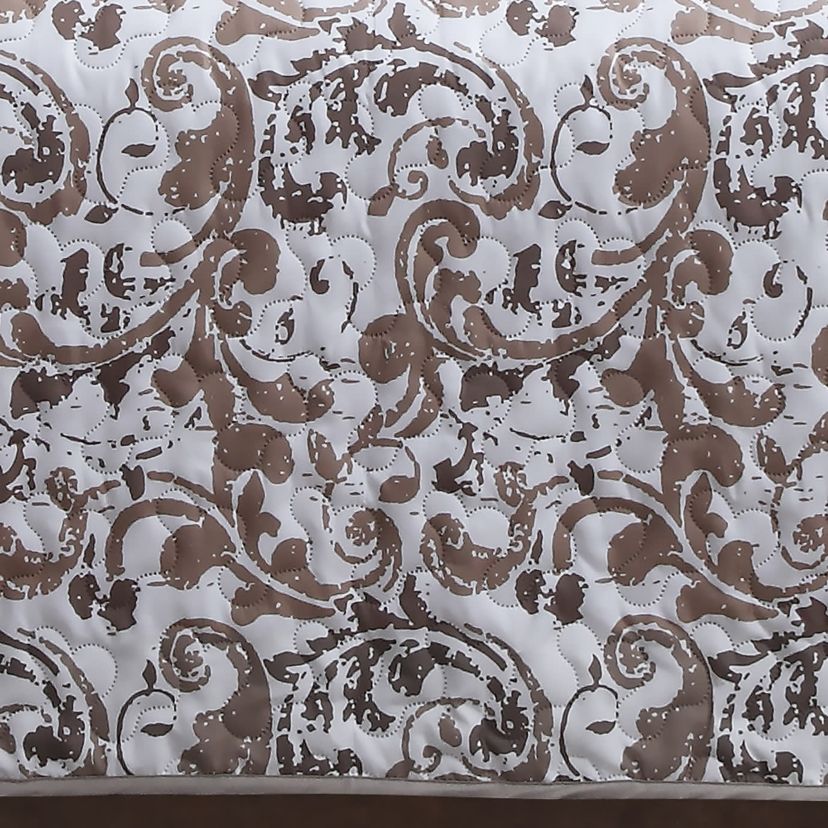 Scroll Reversible 3-piece Quilt Set