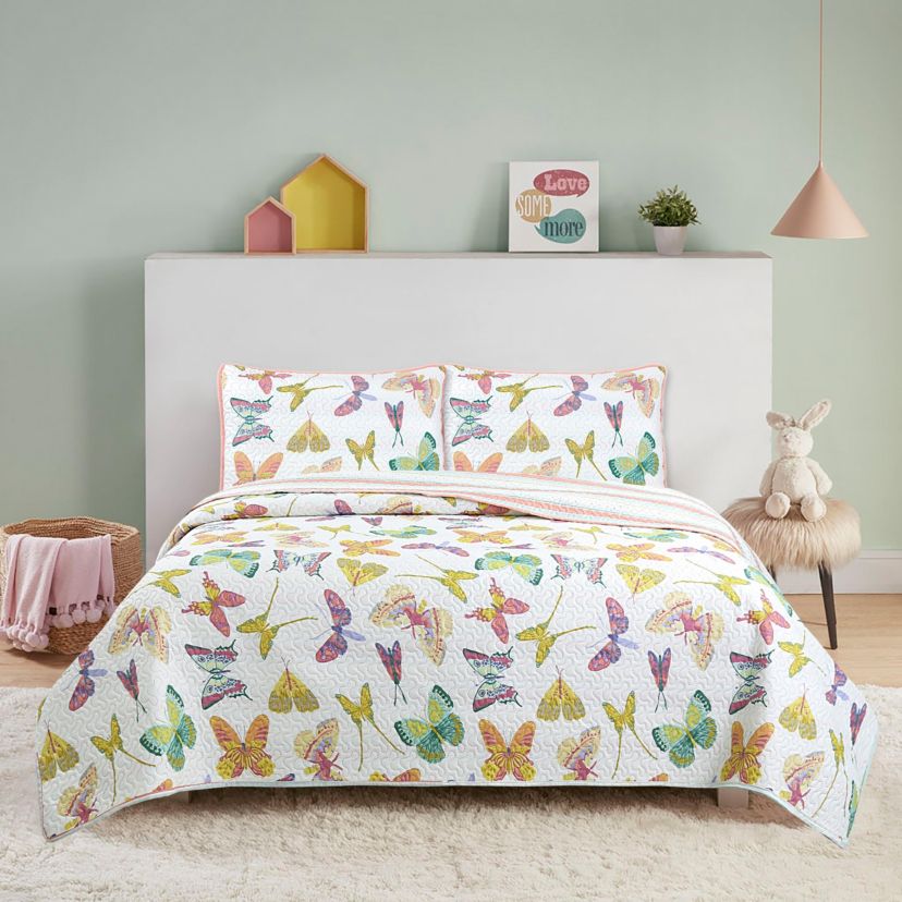 Emma Butterfly 2-piece Quilt Set
