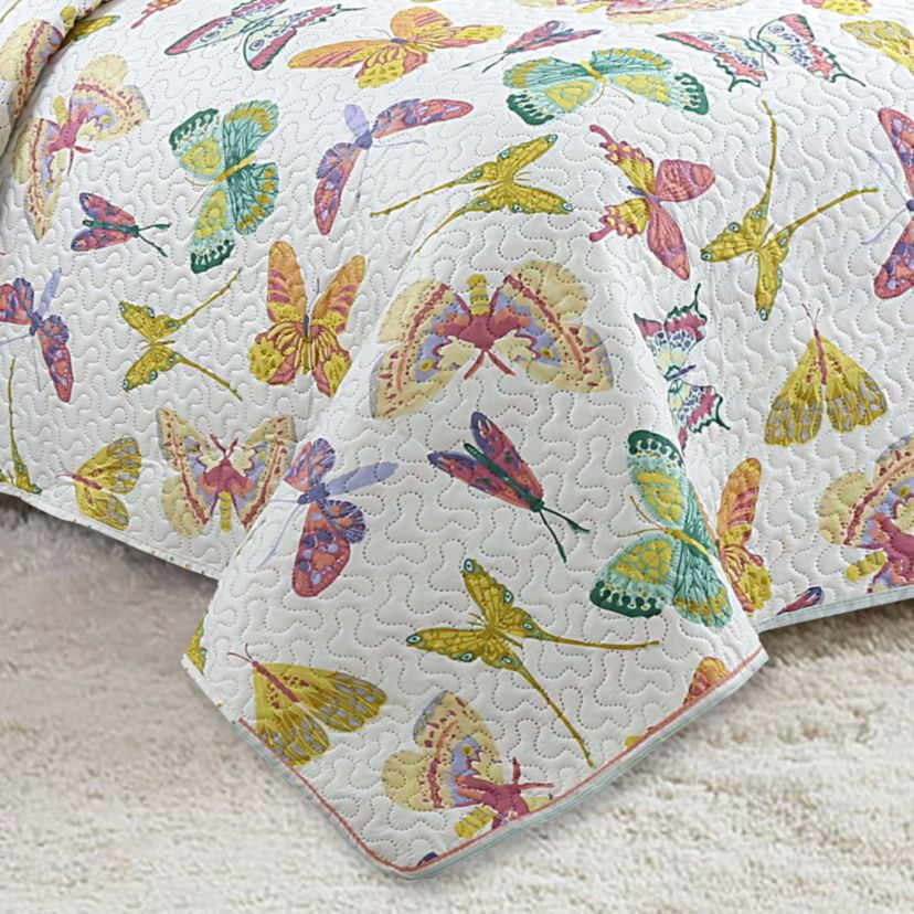 Emma Butterfly 2-piece Quilt Set