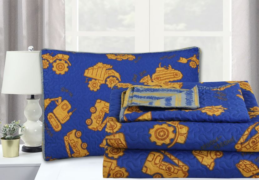 Constructon Trucks 3-piece Quilt Set