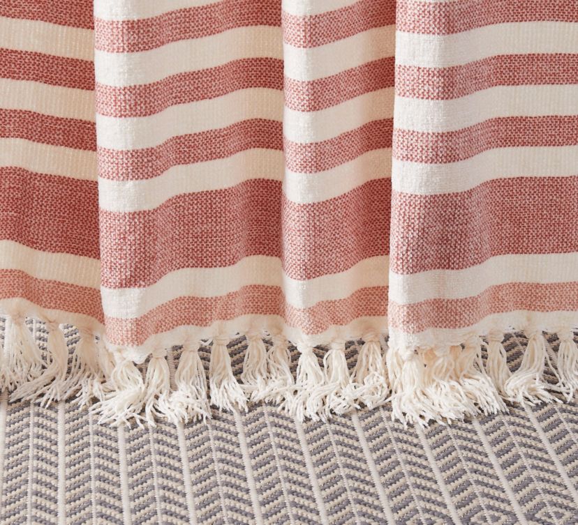 Stripe Channel SweaterThrow