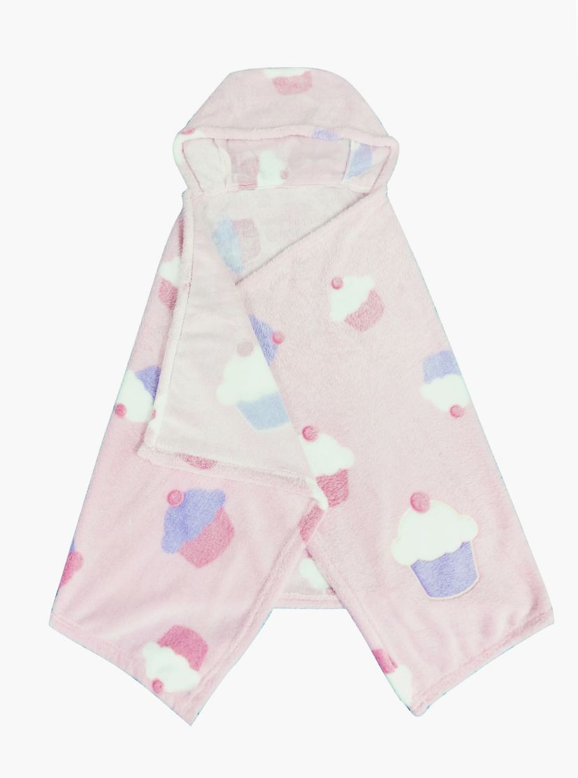Kids Hooded Paw and Bones Throw