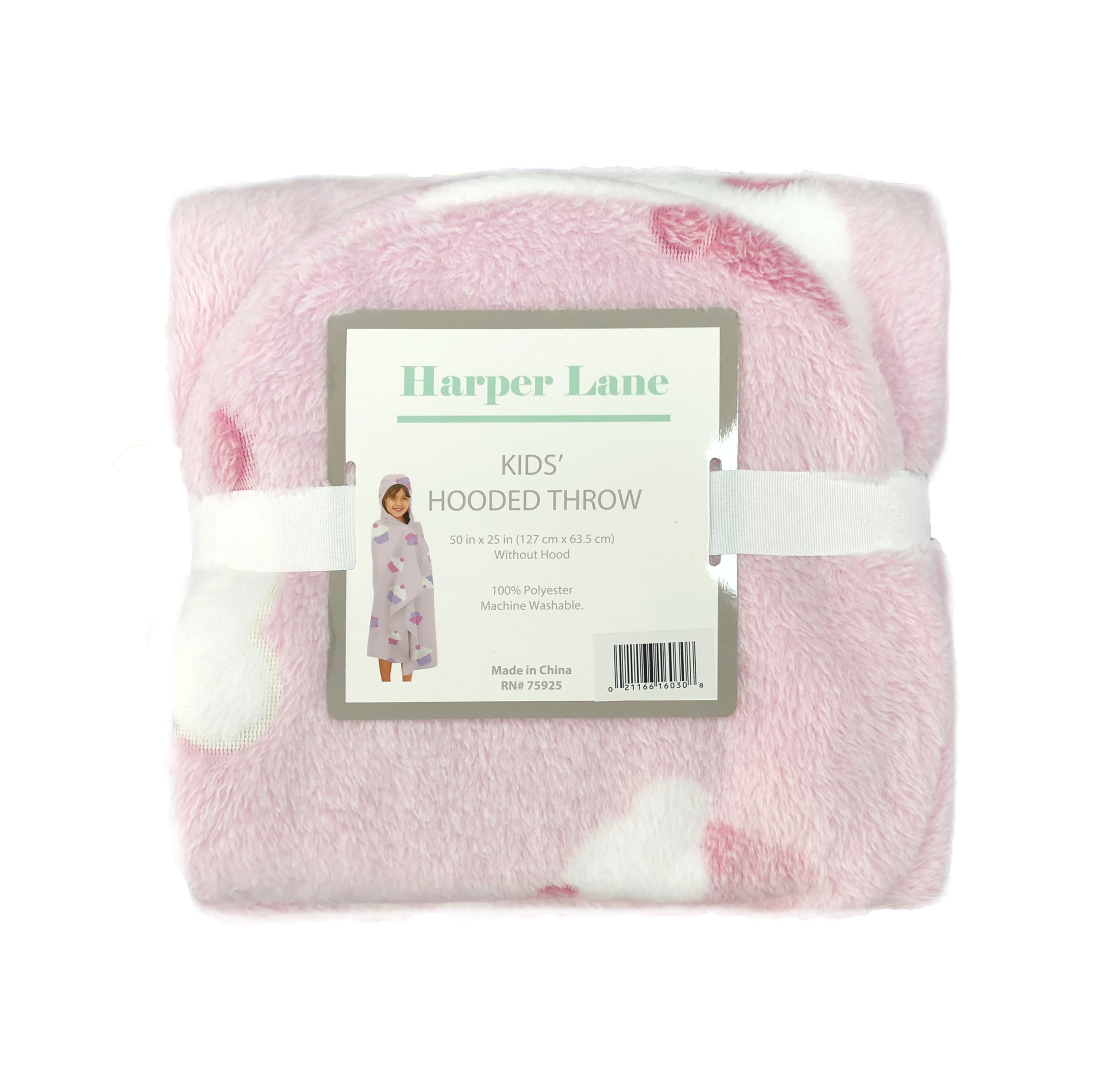 Kids Hooded Paw and Bones Throw