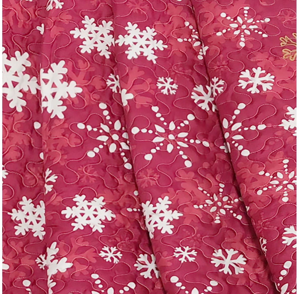 Snowflake Red Sherpa Throw