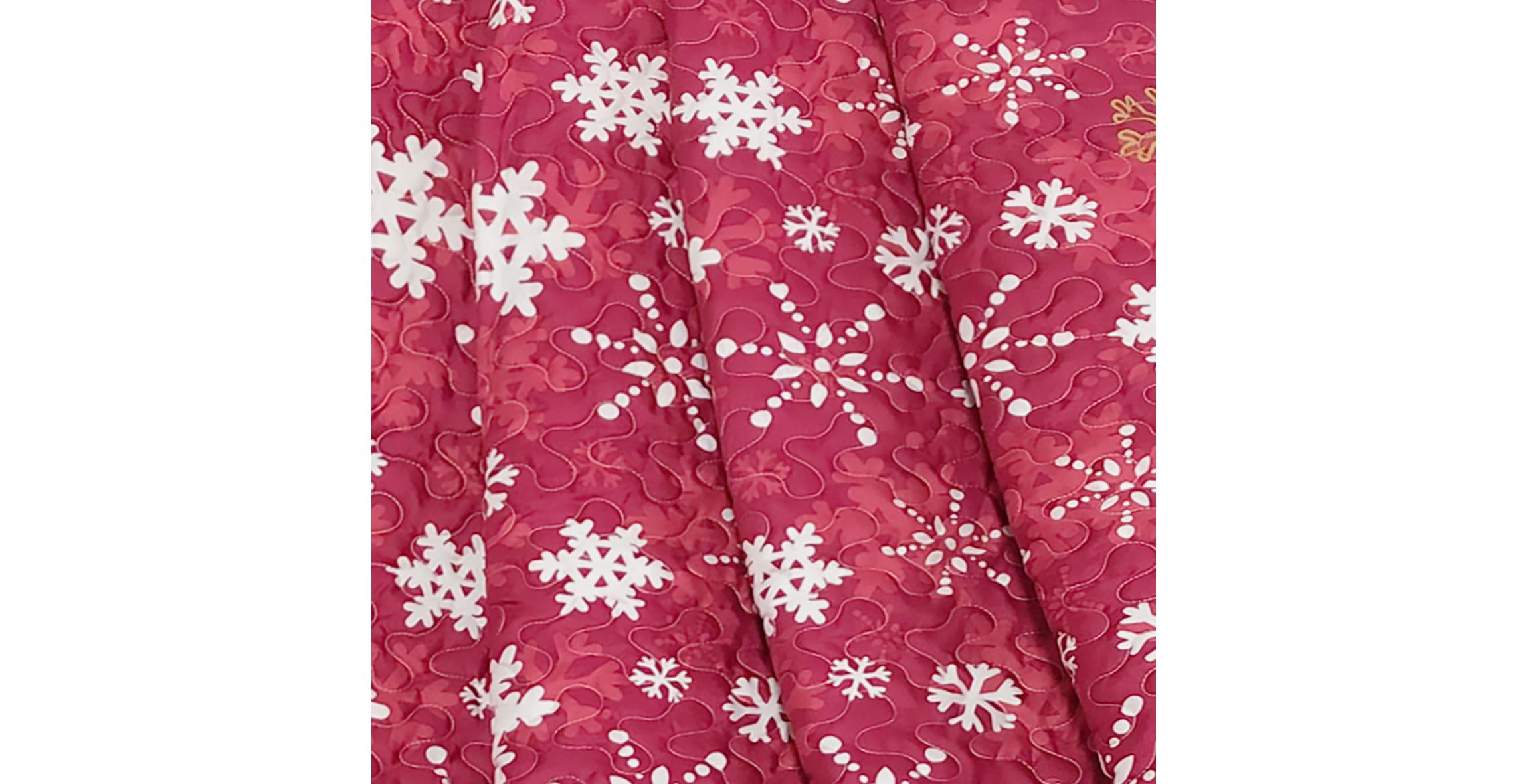 Snowflake Red Sherpa Throw