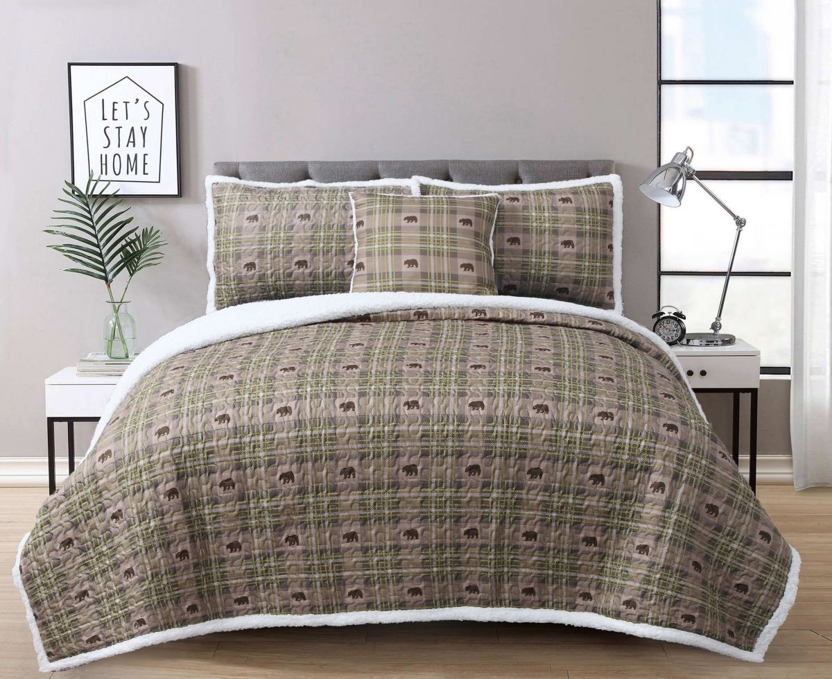 Arbor Sherpa 4-piece Quilt Set