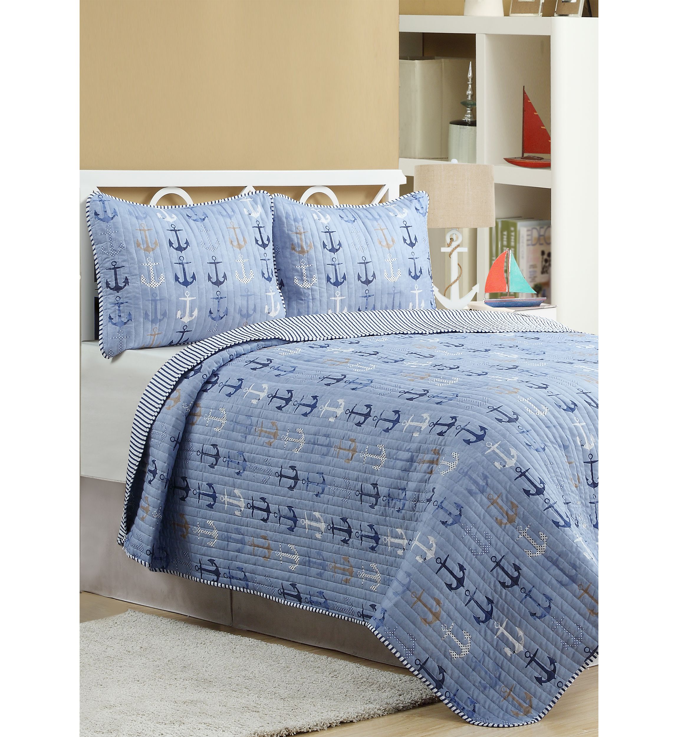 Anchors Away  3 Piece Quilt Set