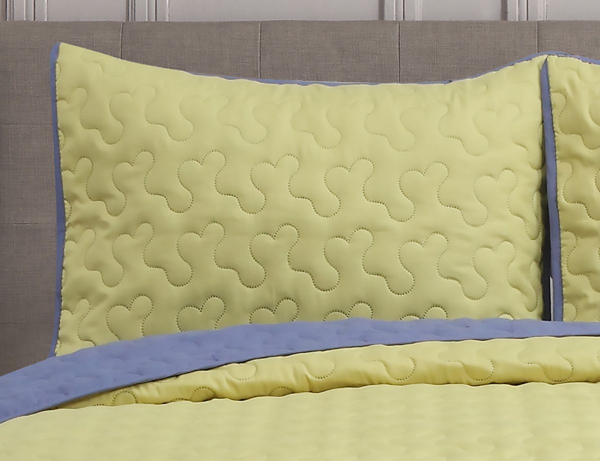 Solid Reversible Moonlight 2-piece Quilt Set