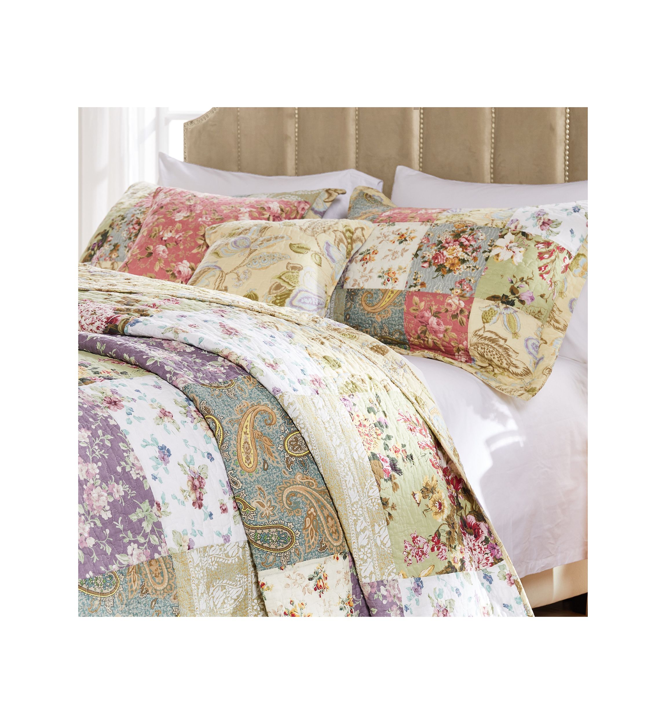 Blooming Prairie Quilt Set with Bonus Pillows