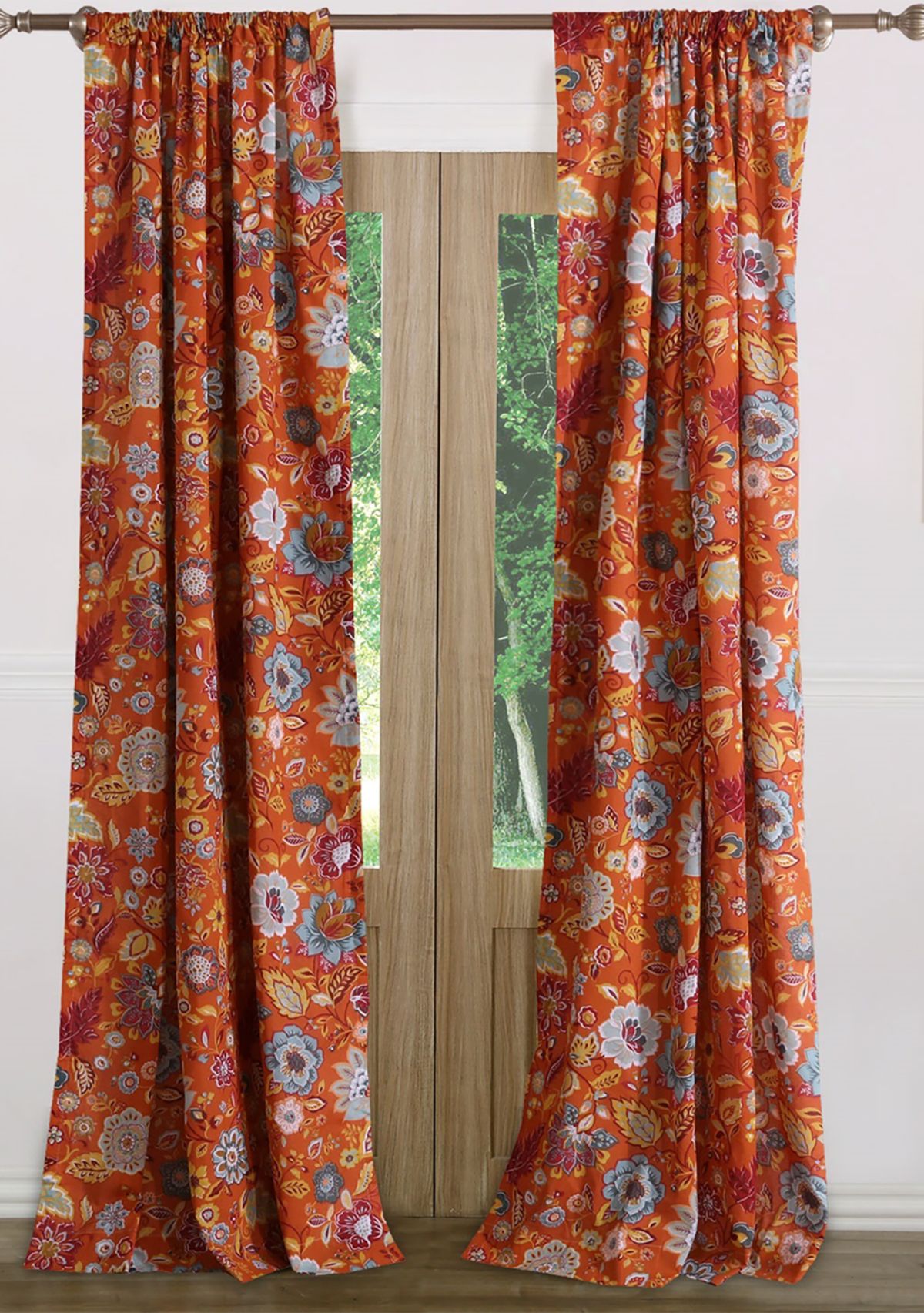 Astoria Spice Window Panel Pair 63