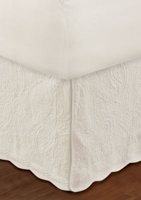 Paisley Ivory Bedskirt