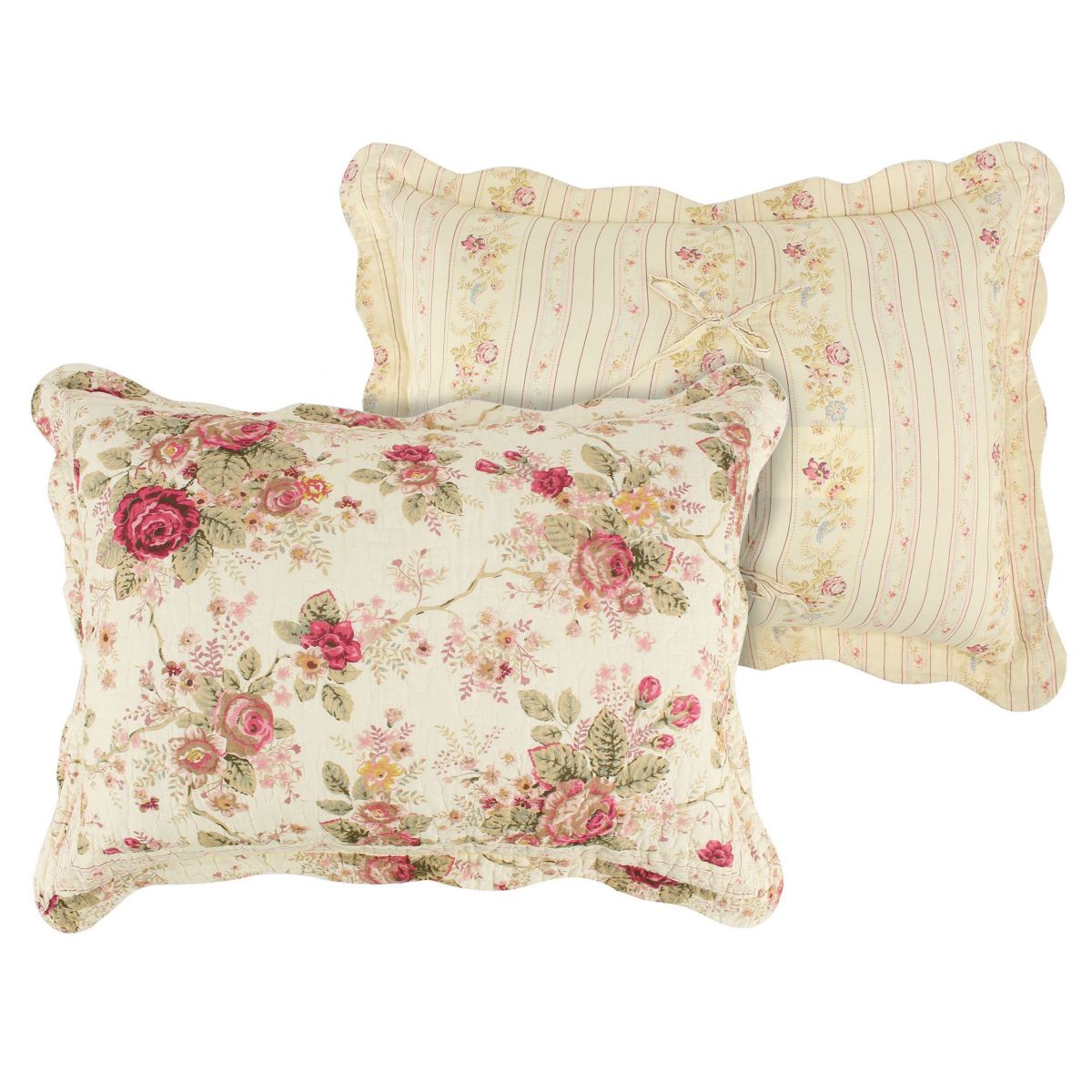 Antique Rose Bedspread Set