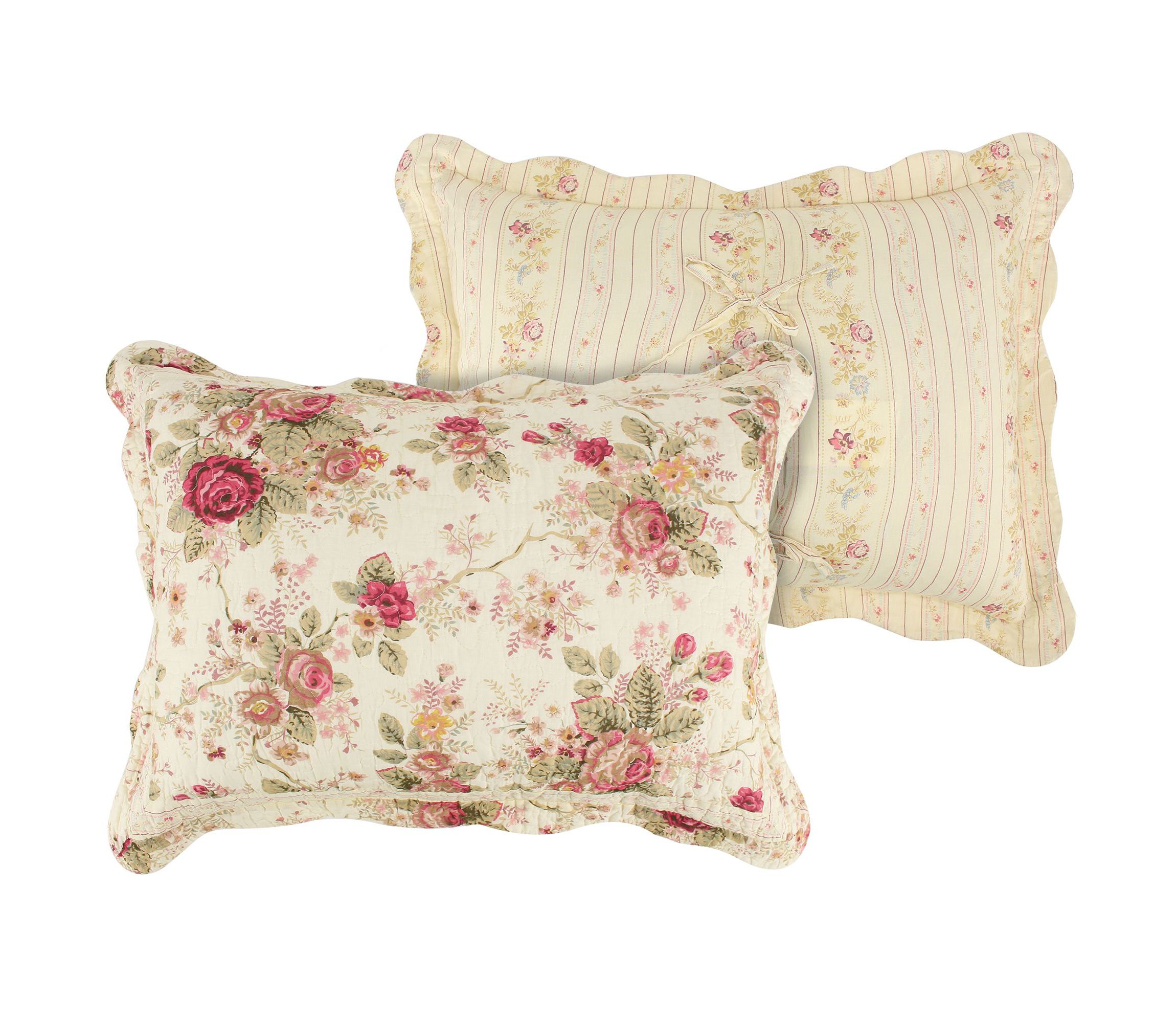 Antique Rose Bedspread Set