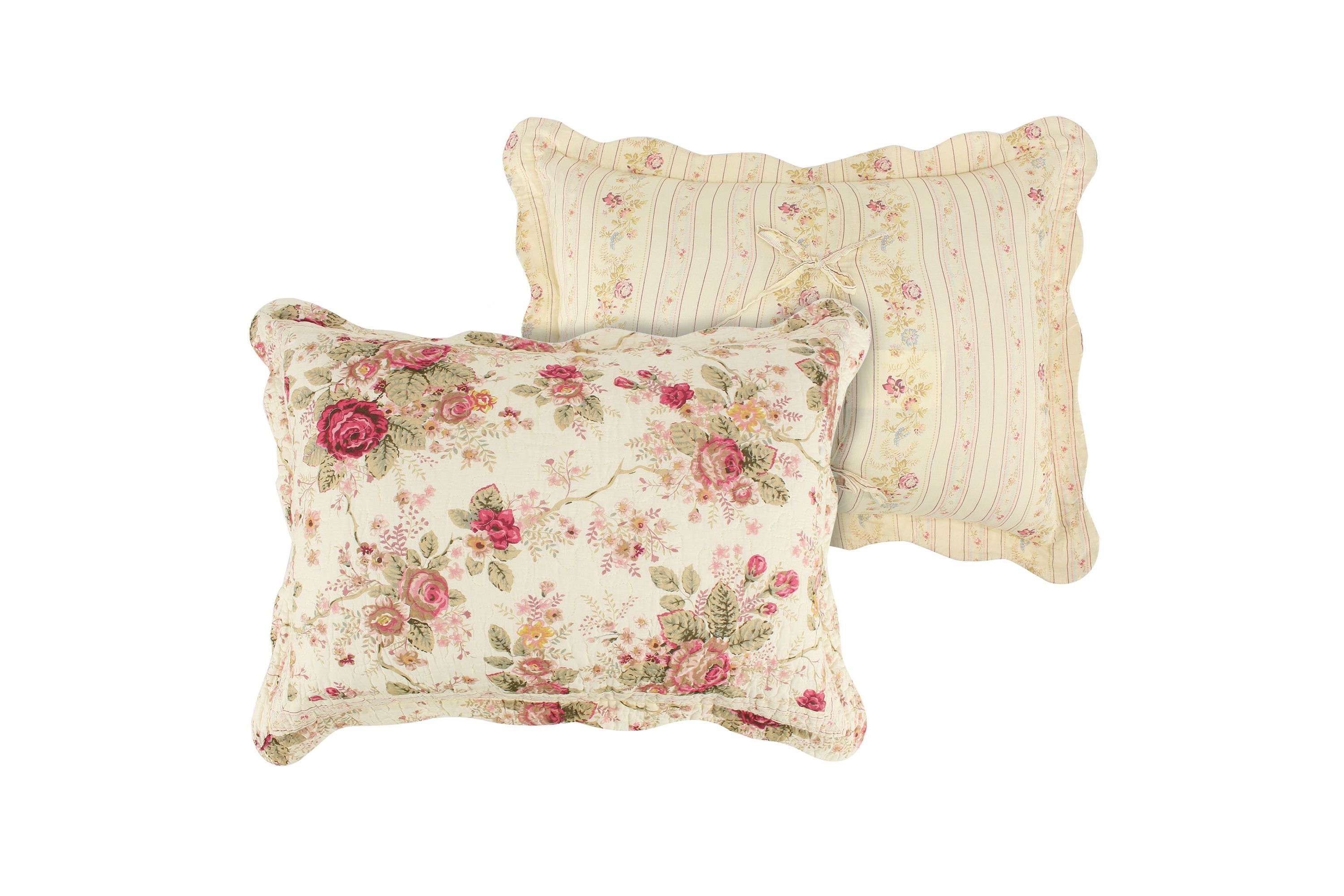 Antique Rose Bedspread Set