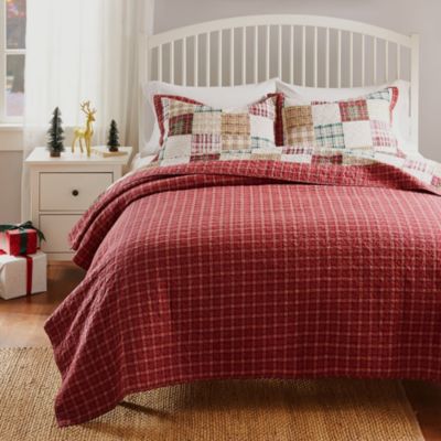 Oxford Red Quilt Set