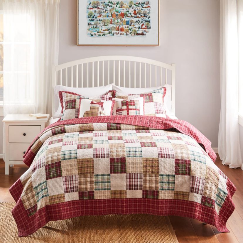 Oxford Red Quilt Set