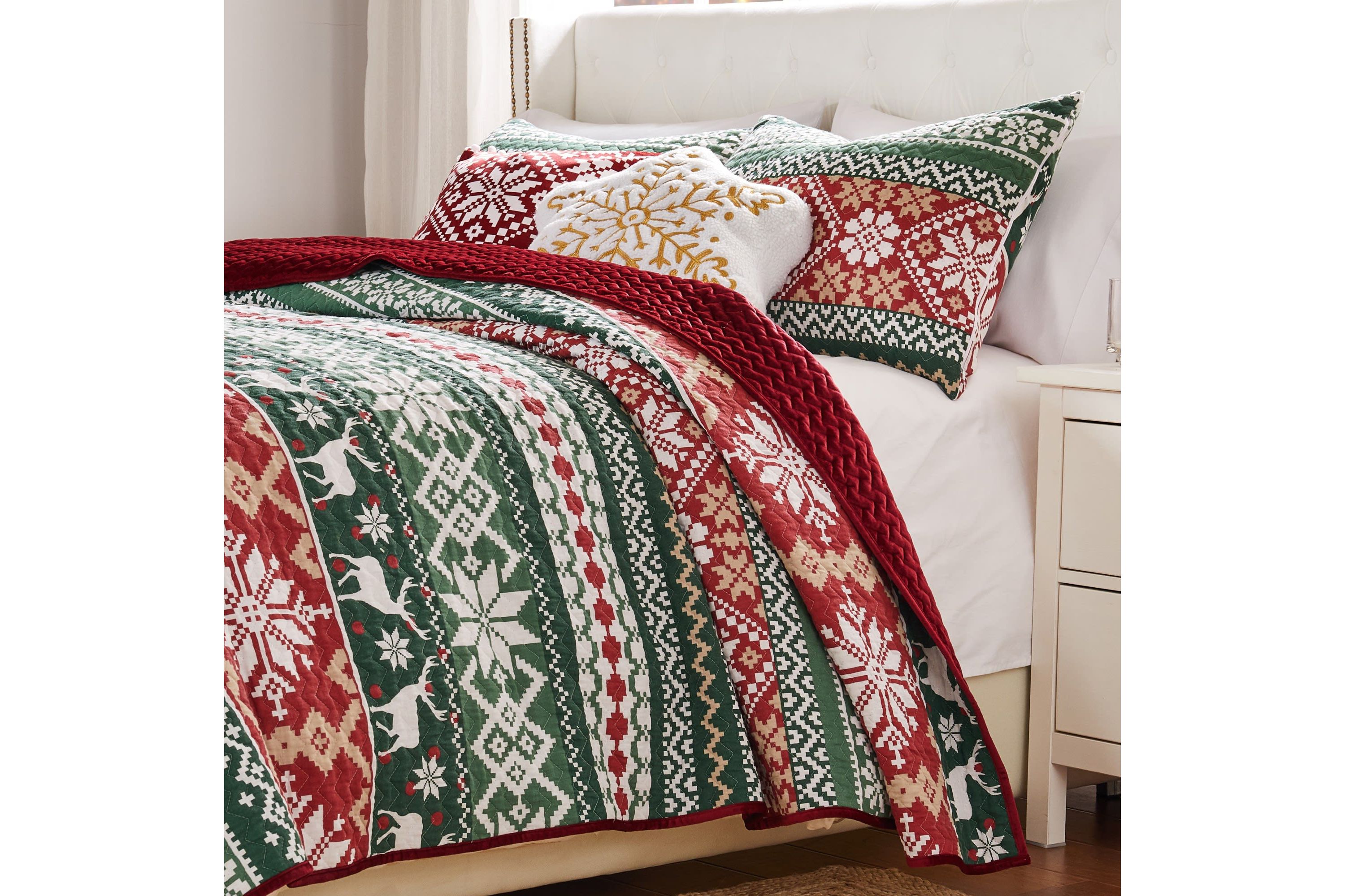 Fair Isle Snow Quilt Set