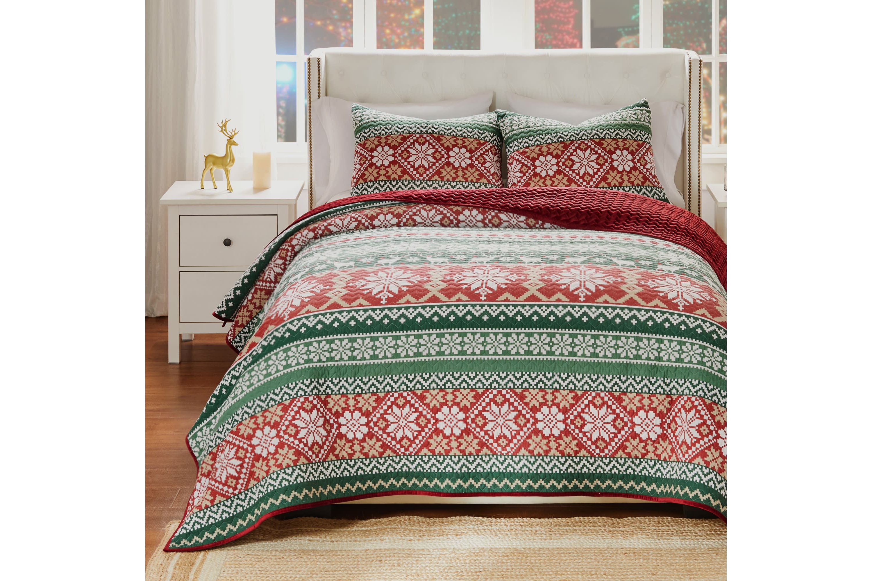 Fair Isle Snow Quilt Set
