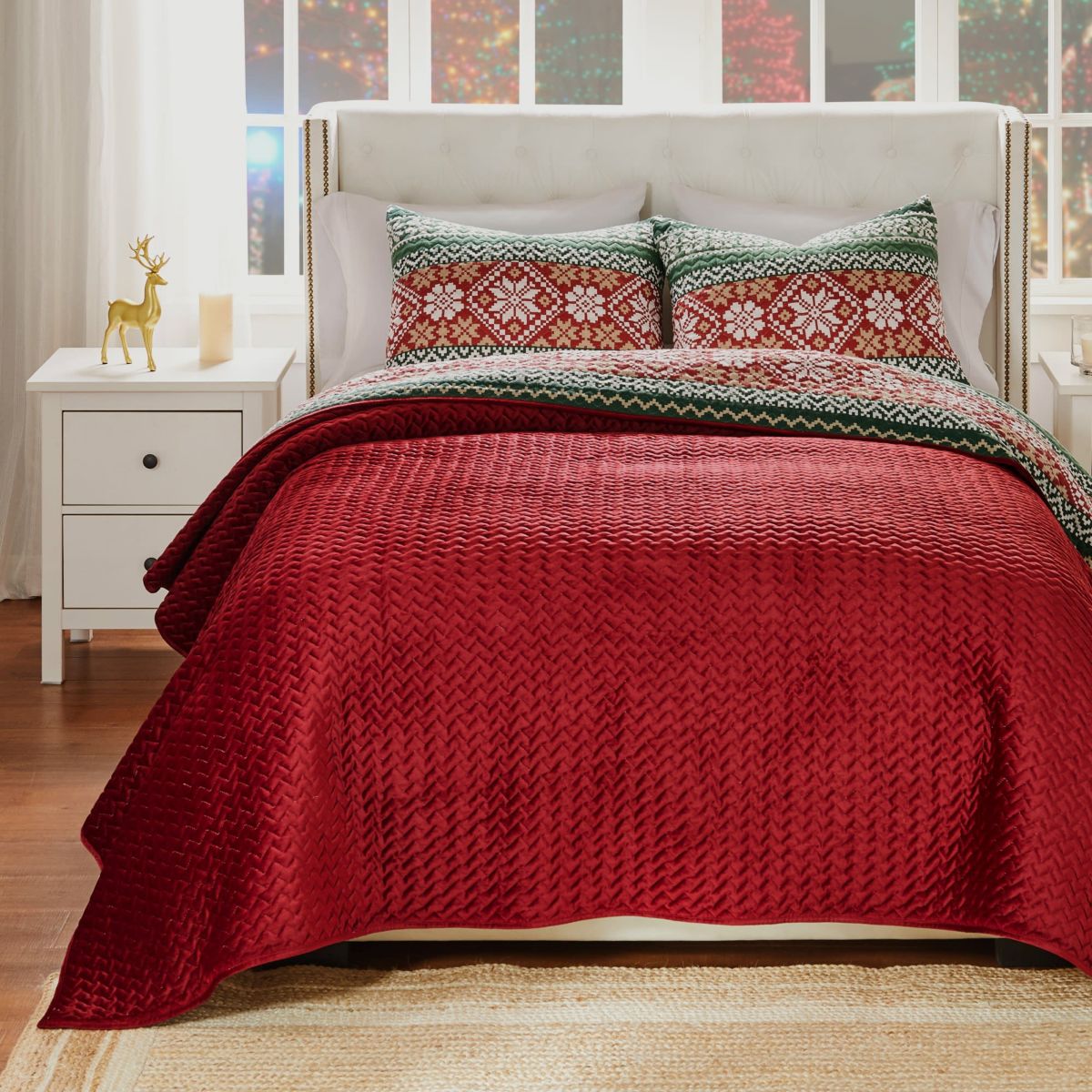Fair Isle Snow Quilt Set