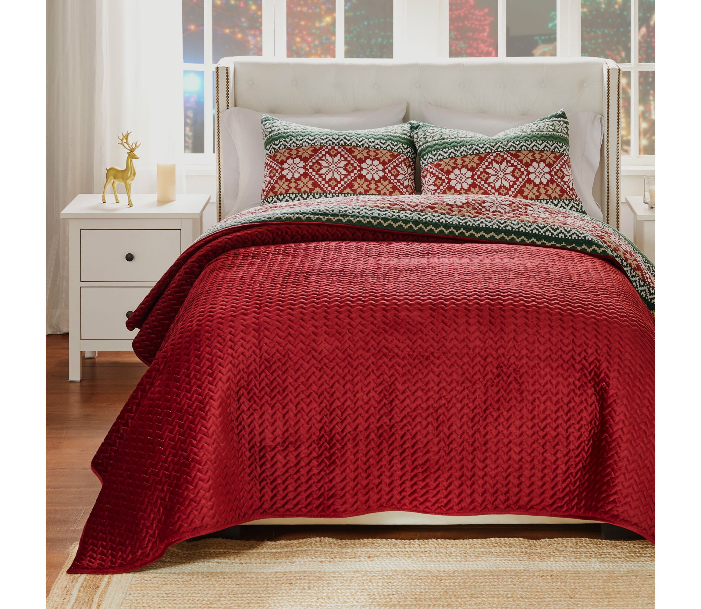 Fair Isle Snow Quilt Set