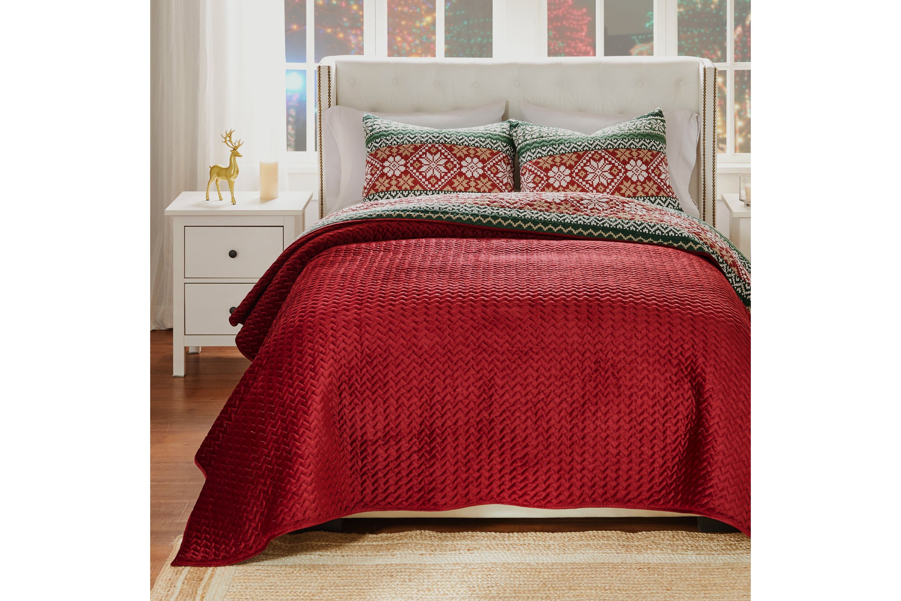Fair Isle Snow Quilt Set
