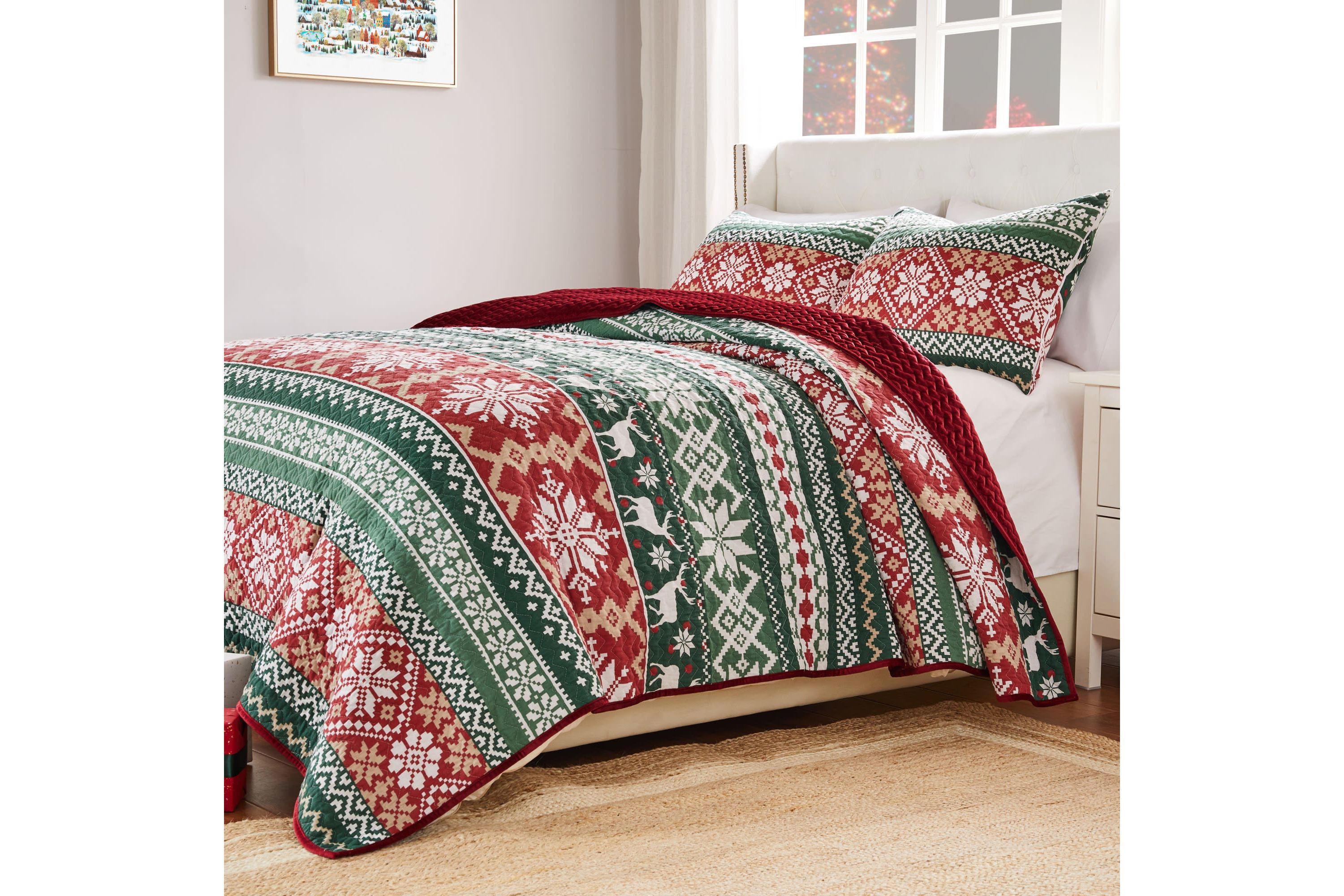 Fair Isle Snow Quilt Set