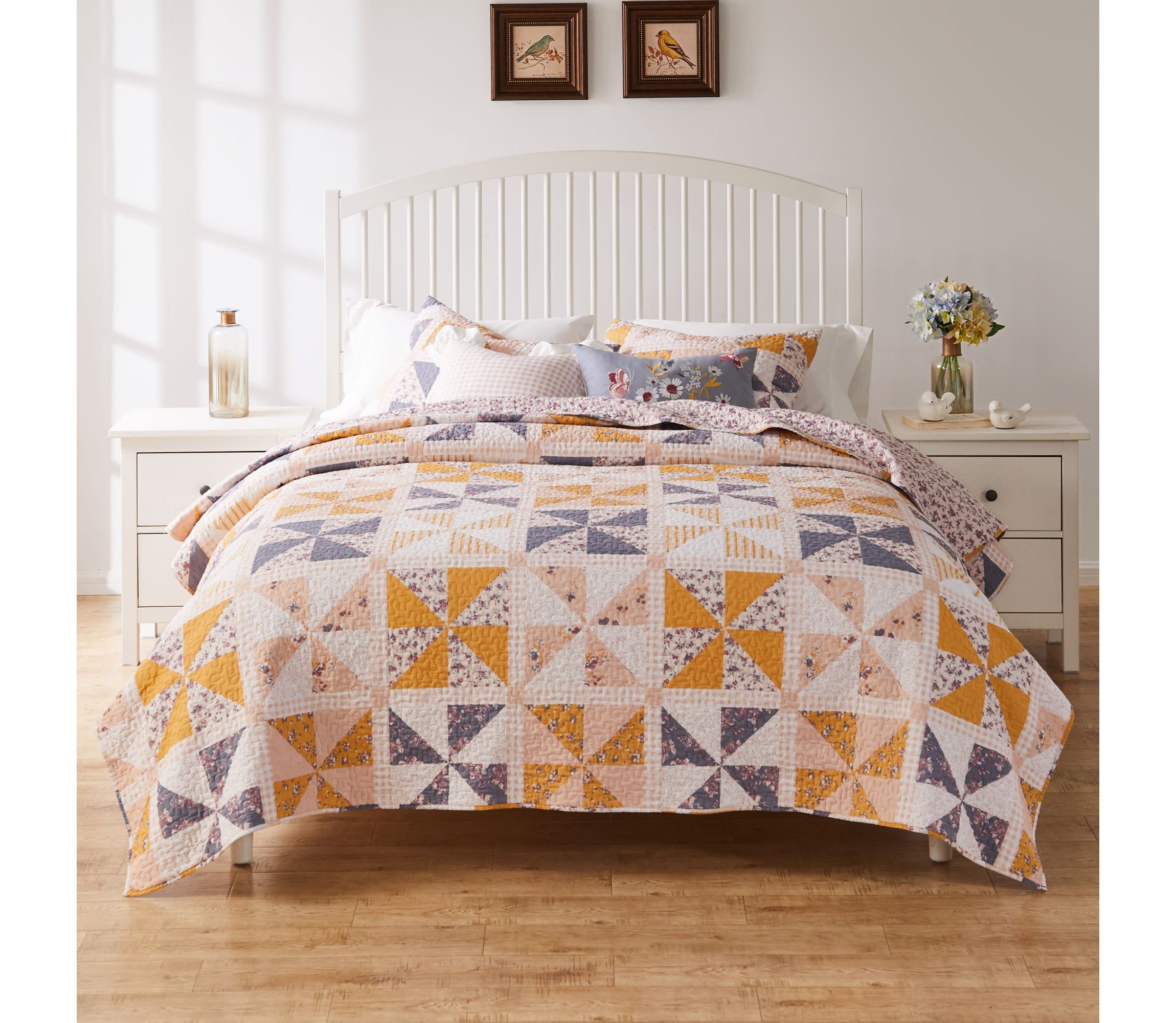 Pinwheel and Posey Quilt Set