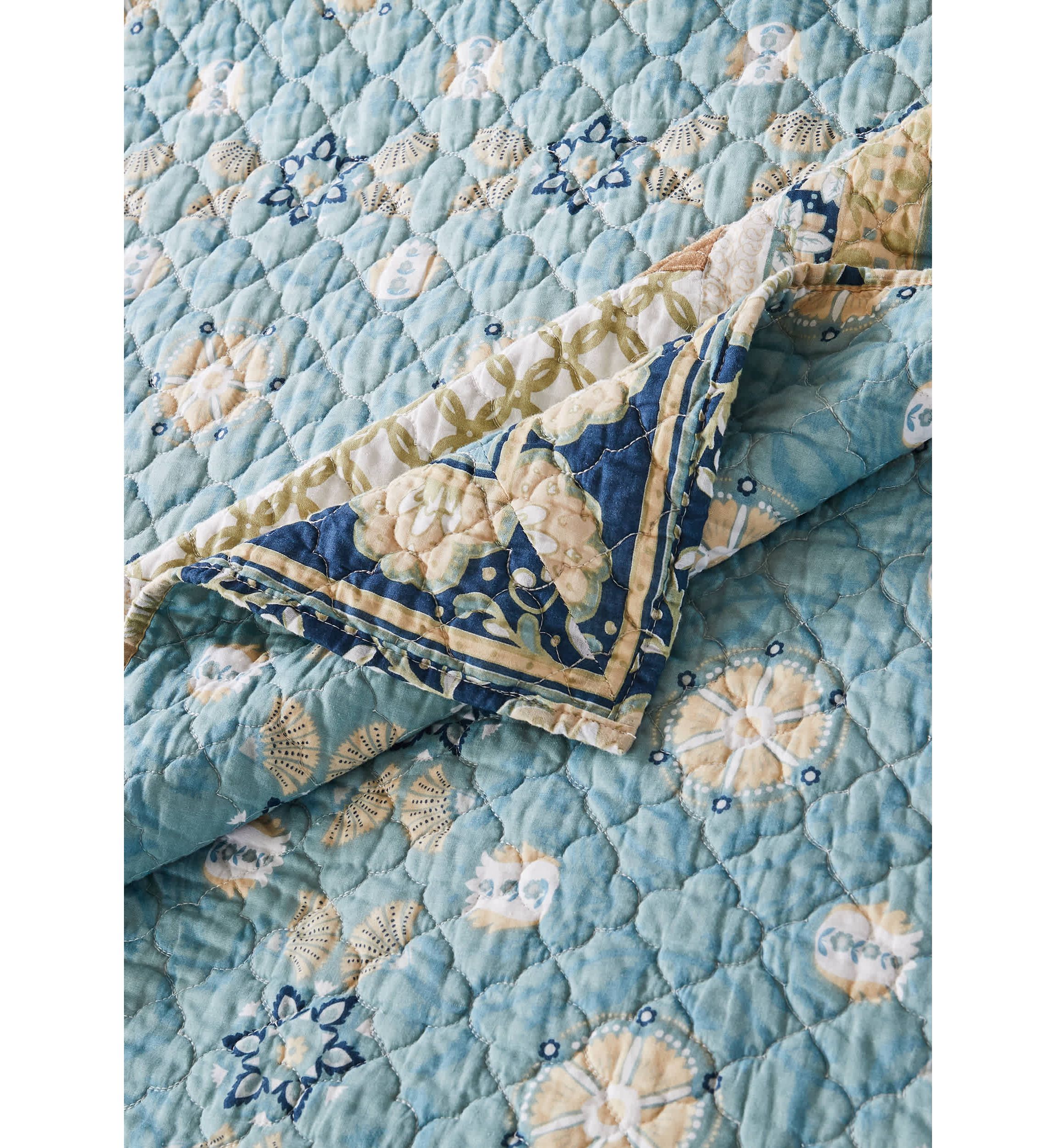Thalia Blue Quilt Set