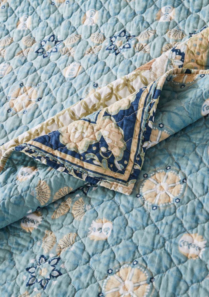 Thalia Blue Quilt Set