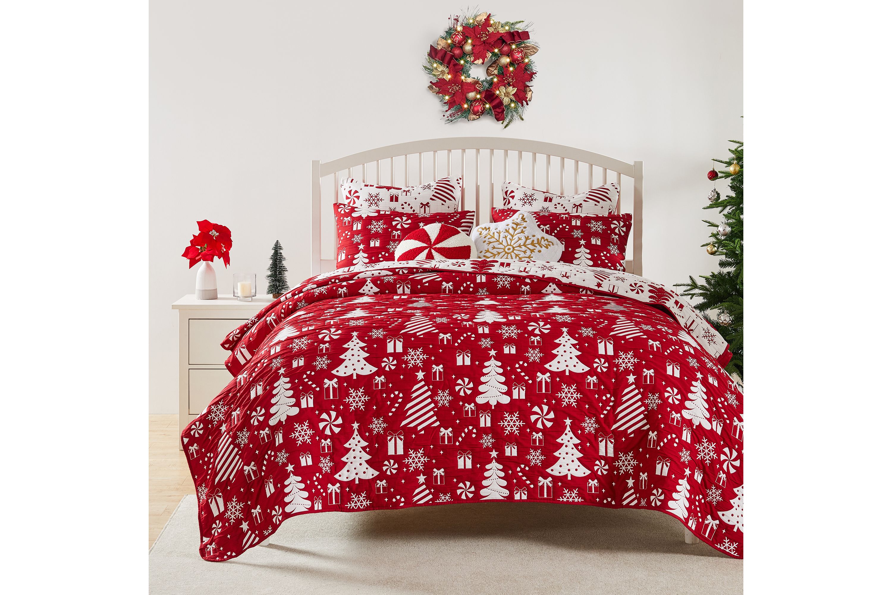 Peppermint Party Quilt Set