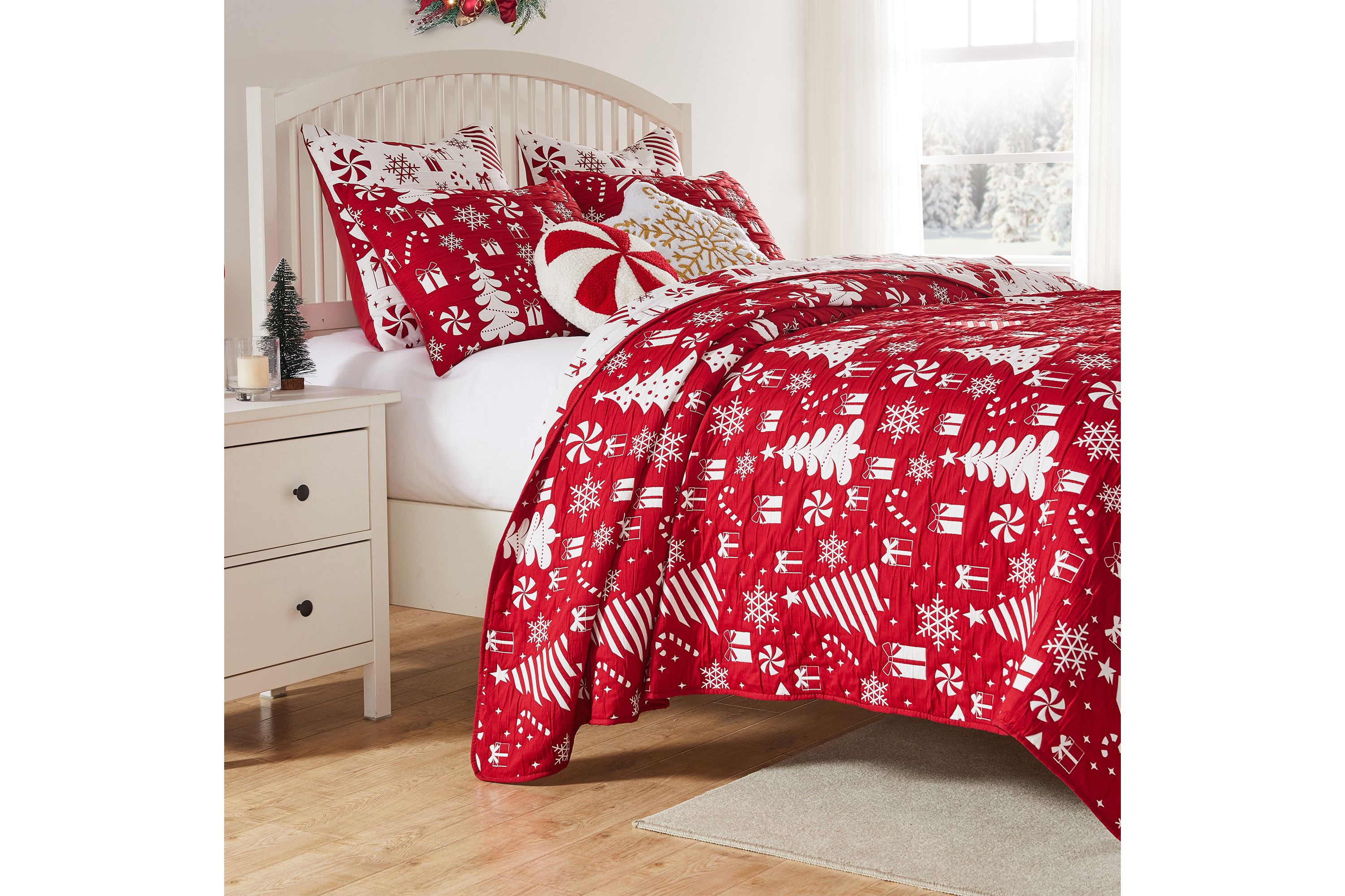 Peppermint Party Quilt Set