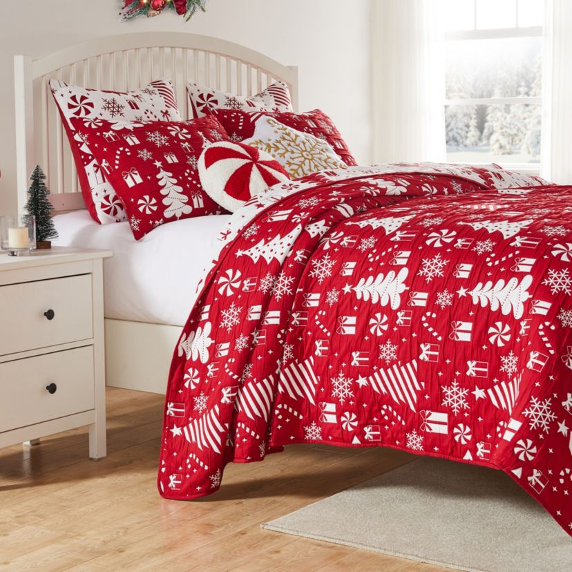 Peppermint Party Quilt Set
