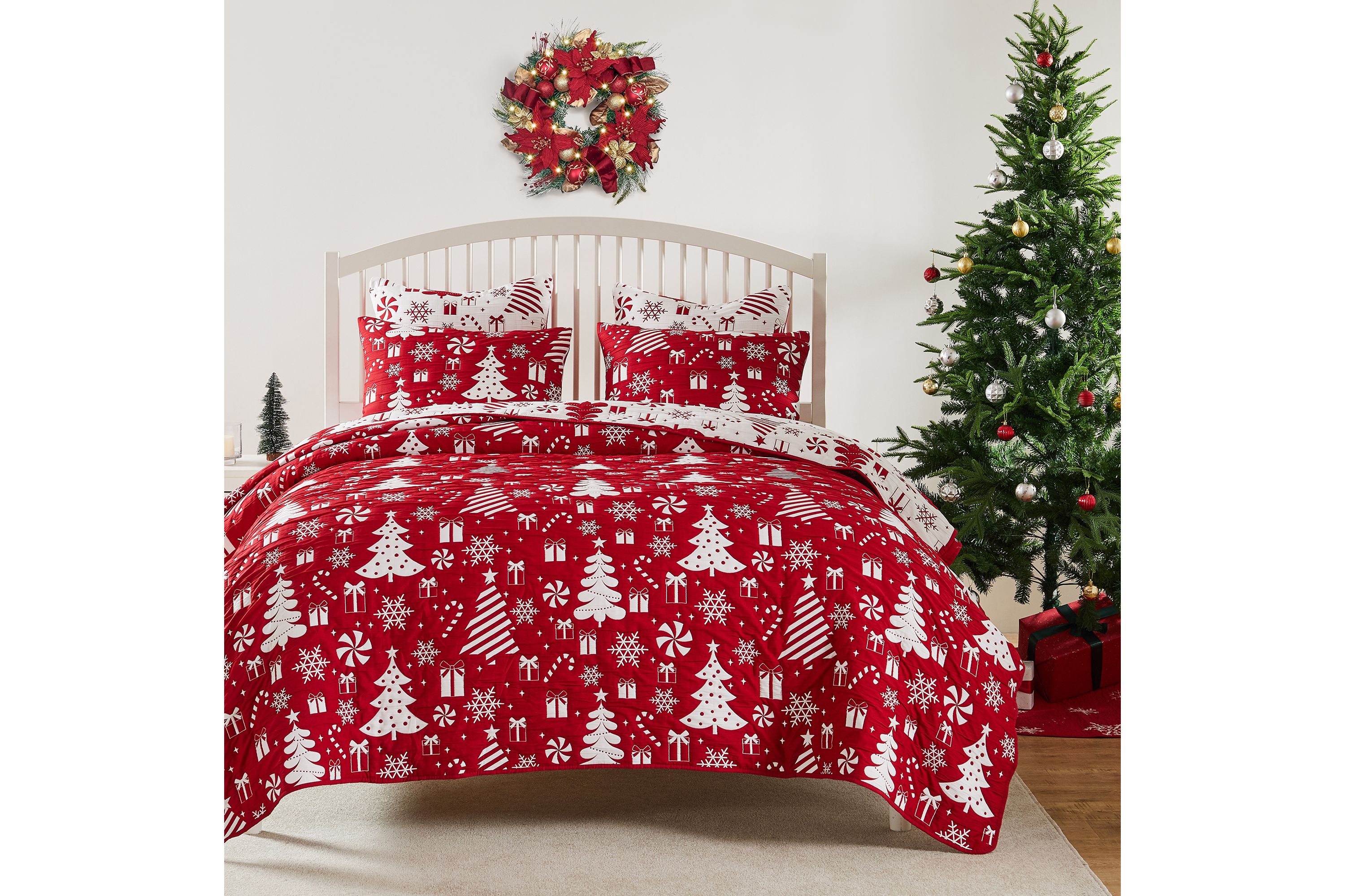 Peppermint Party Quilt Set