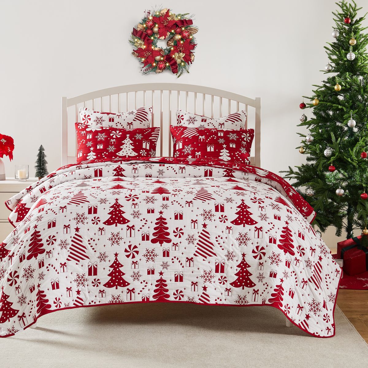 Peppermint Party Quilt Set