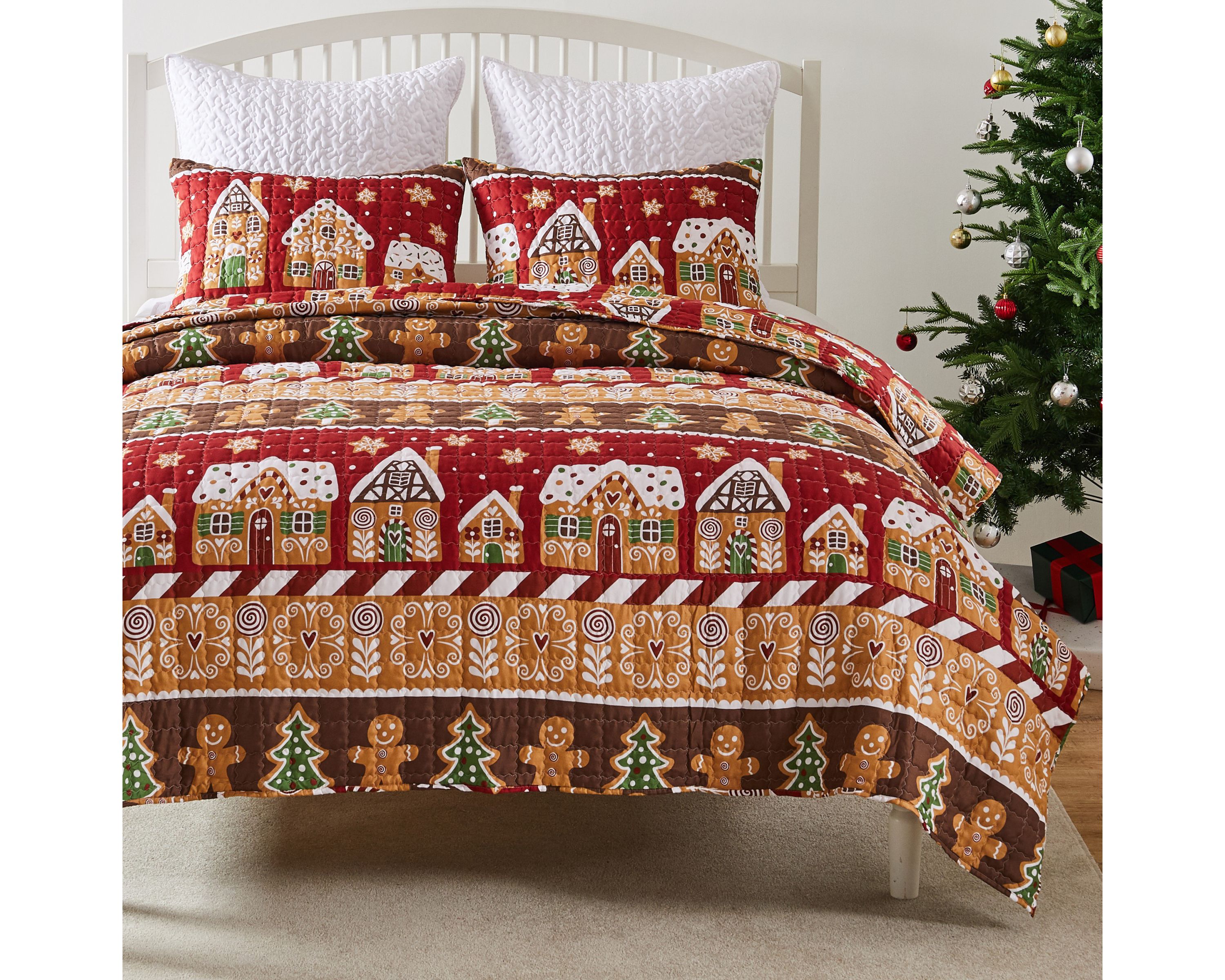 Gingerbread Lane Quilt Set