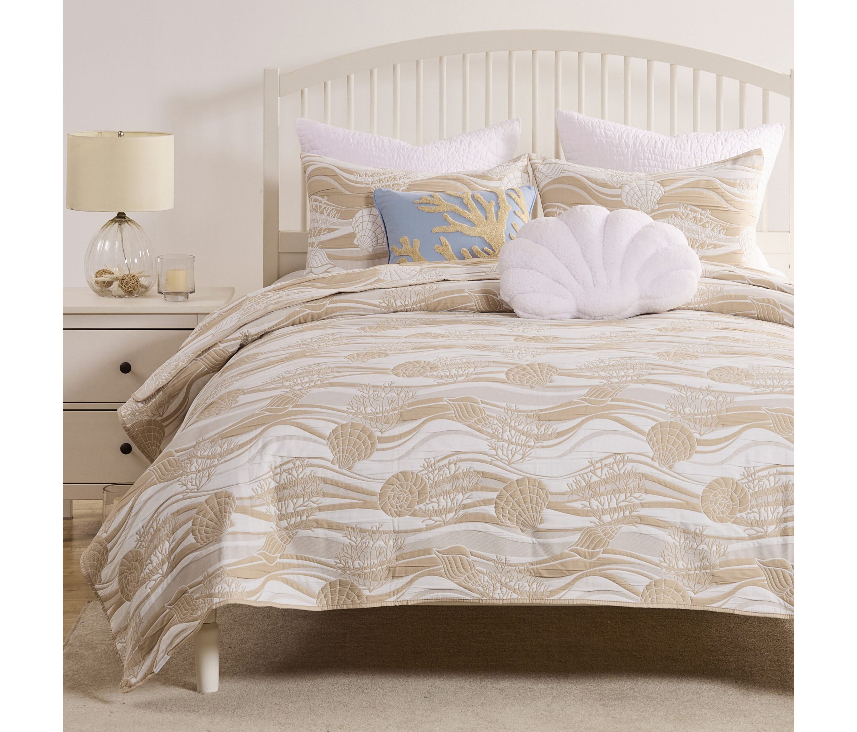 Dover Natural Coverlet Set