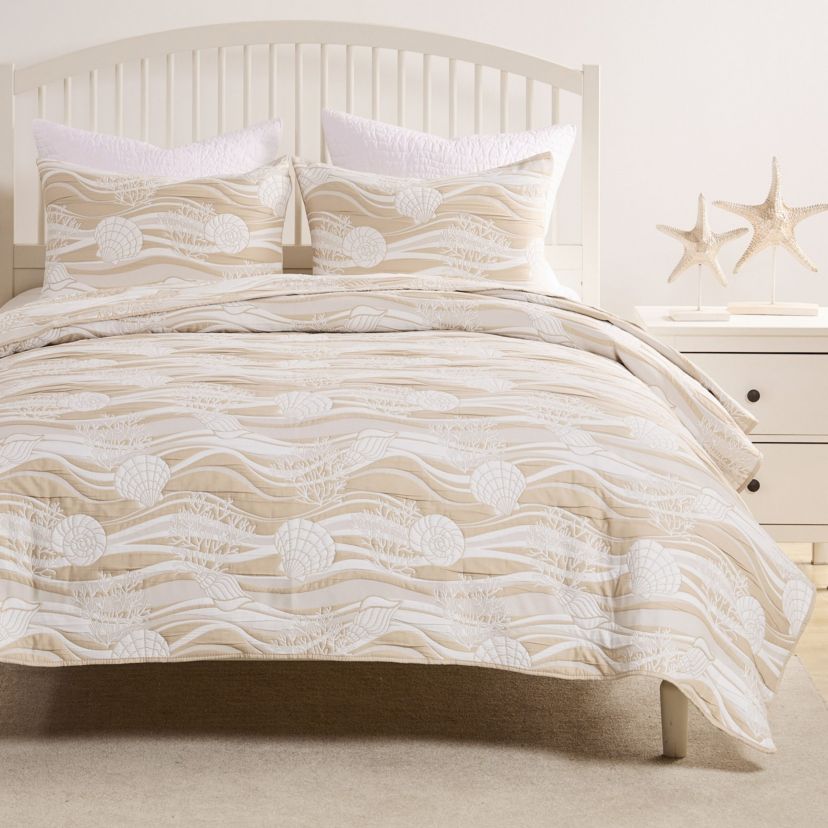 Dover Natural Coverlet Set