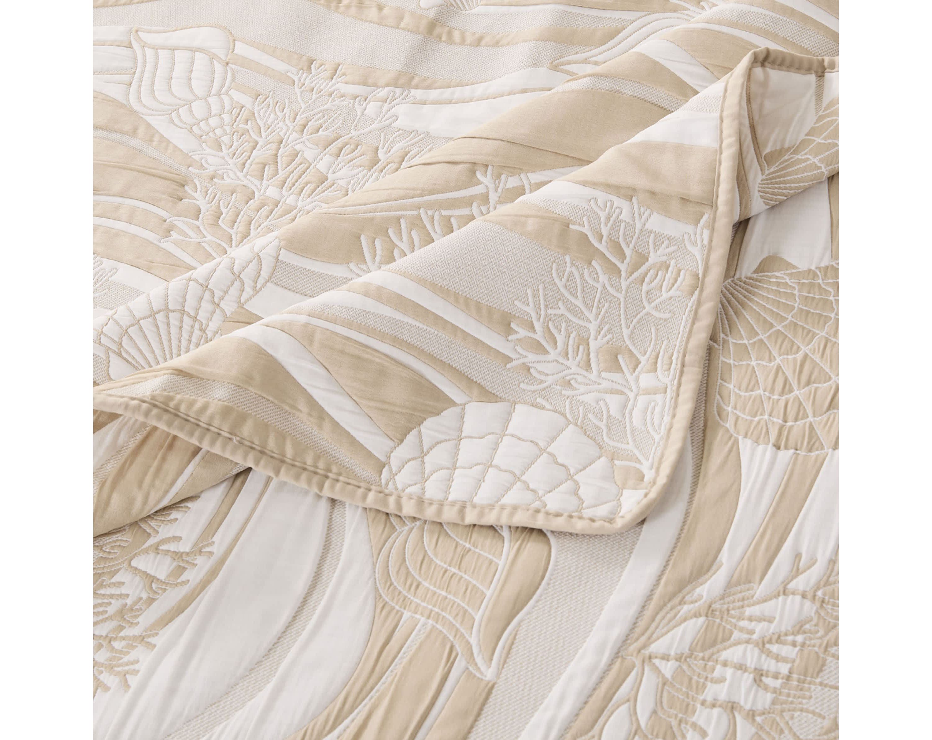 Dover Natural Coverlet Set
