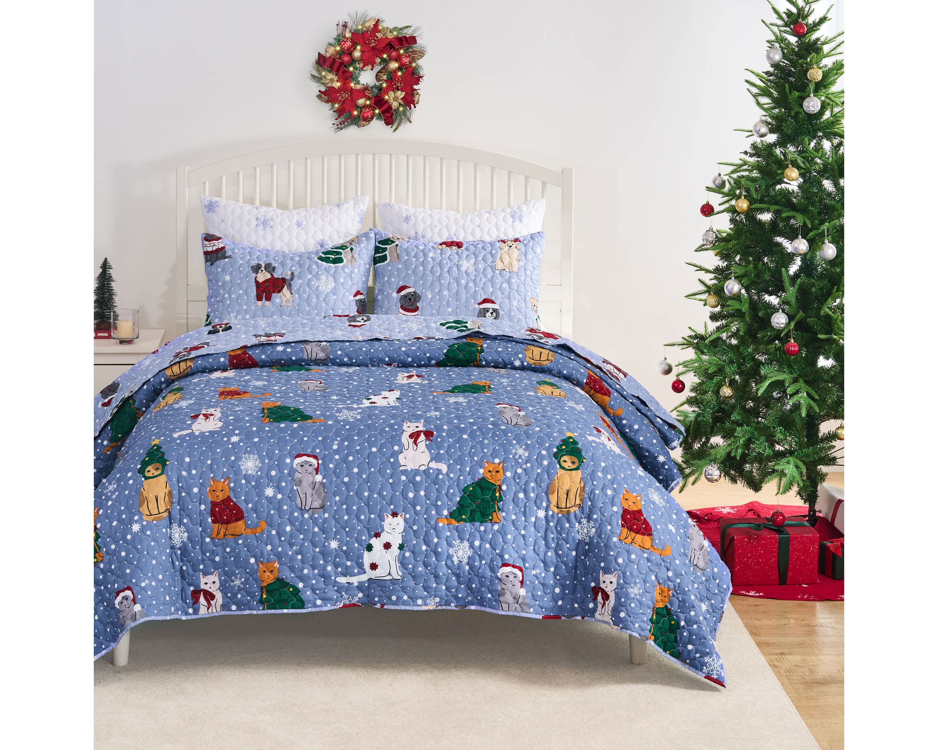 Winter Whiskers Quilt Set