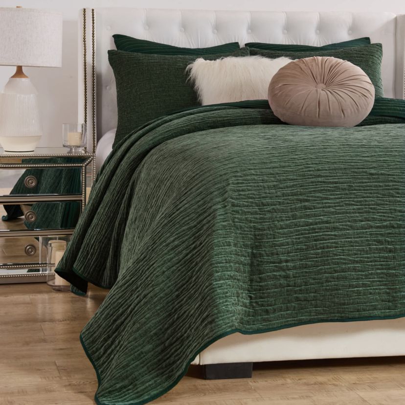 Velvet Crush Forest Quilt Set