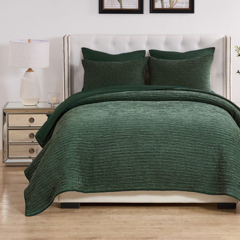 Velvet Crush Forest Quilt Set