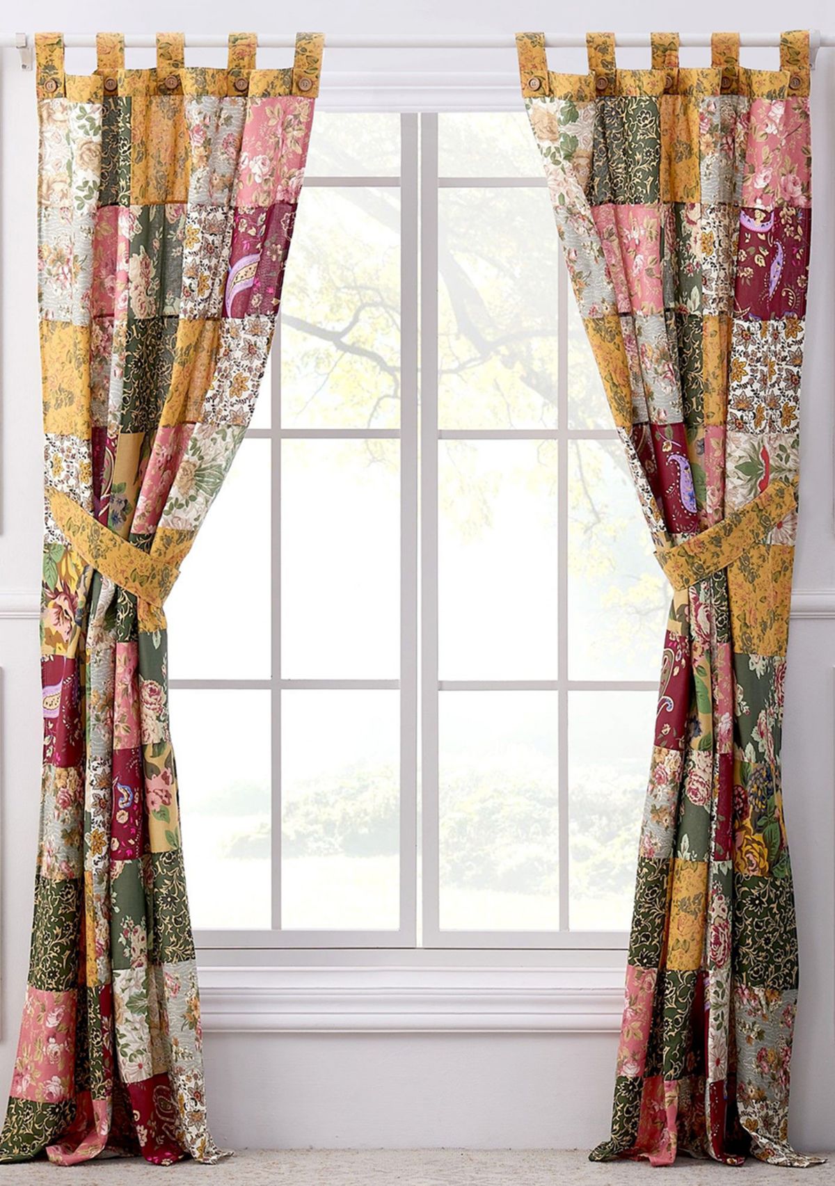 Antique Chic Window Panel Pair