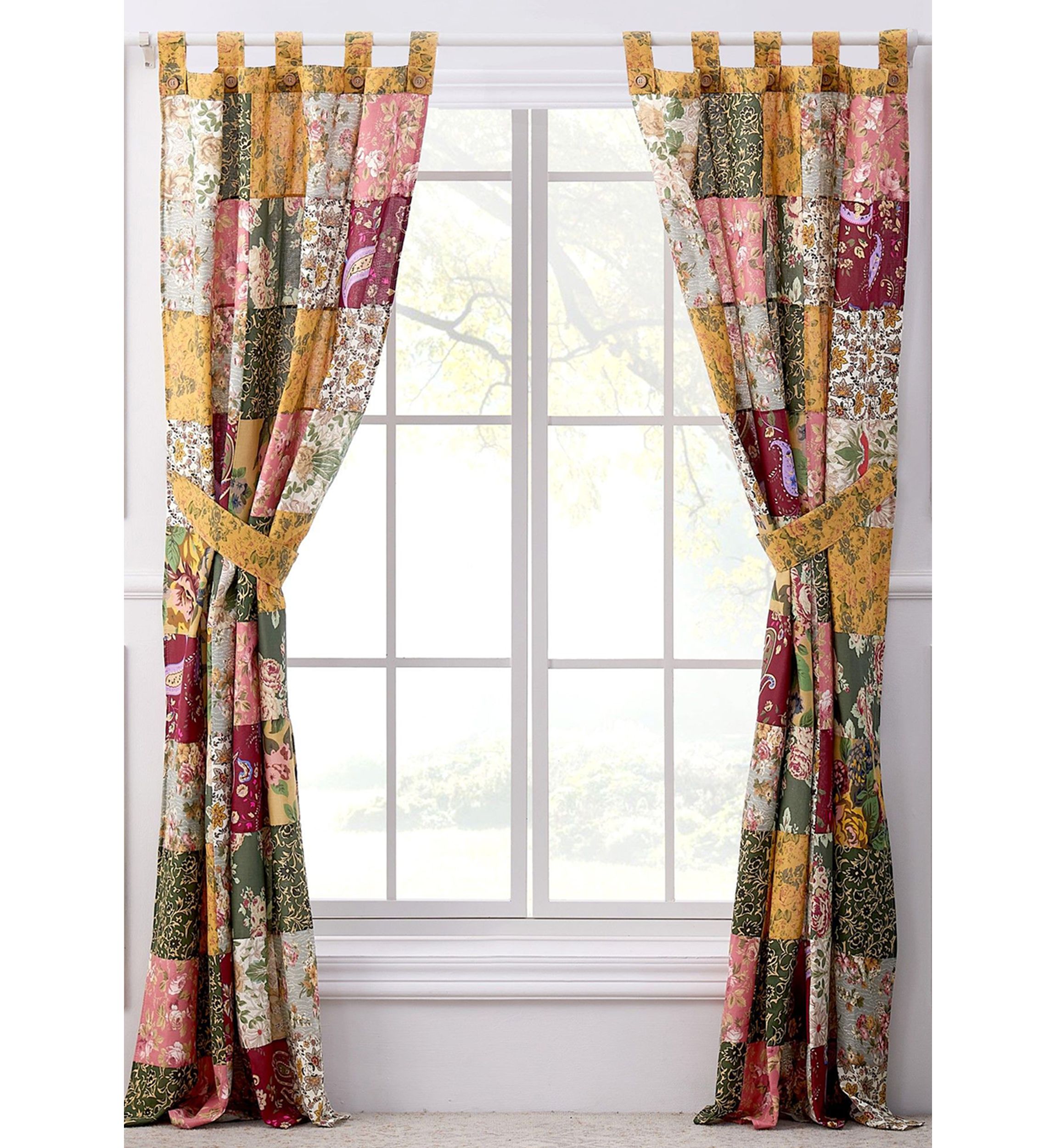 Antique Chic Window Panel Pair
